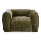 Siegal - Modern Olive Green Fabric Lounge Chair