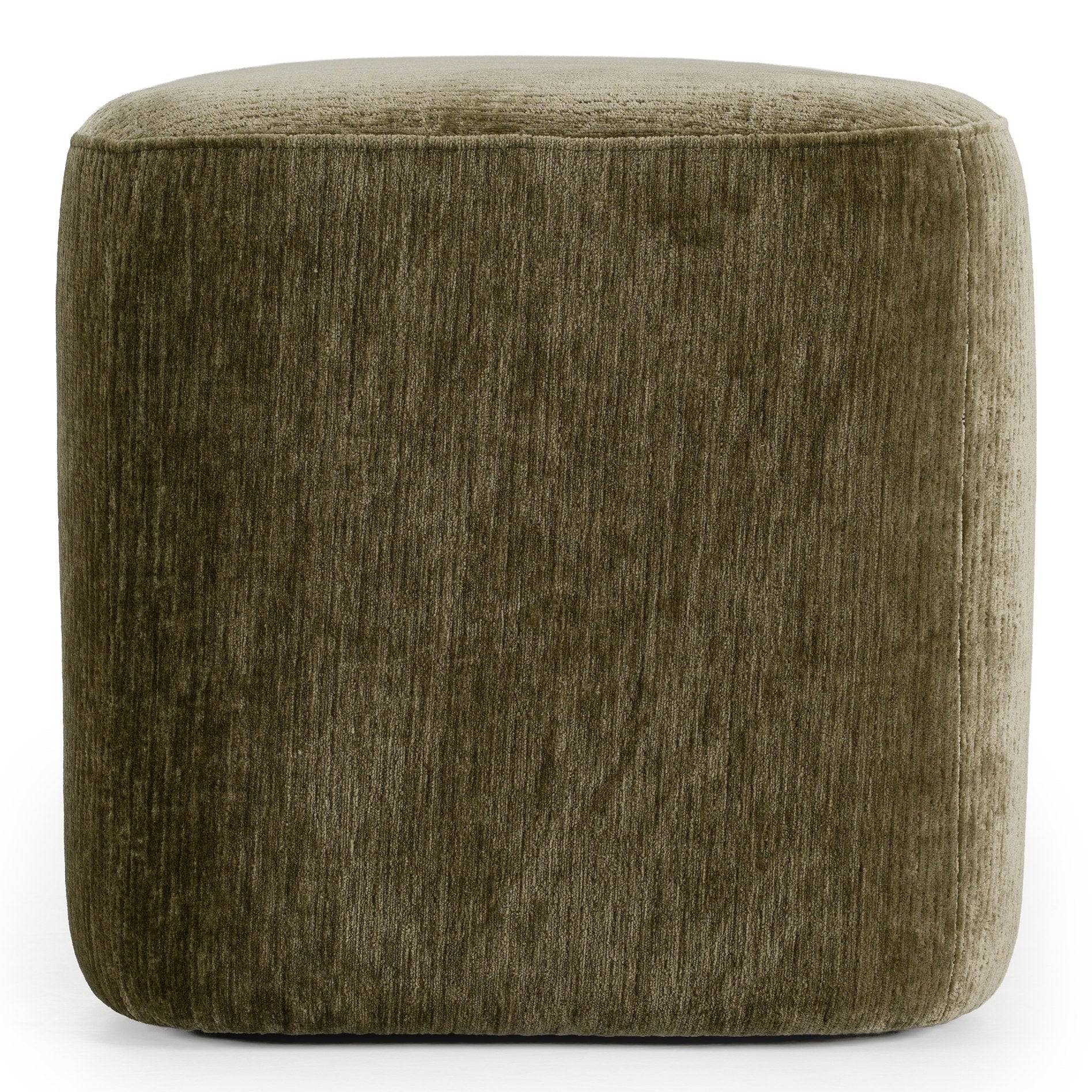 Siegal - Modern Olive Green Fabric Bench