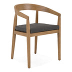 Sintra - Outdoor Grey Olefin + Eucalyptus Dining Chair