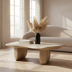 Slone - Modern Beige Concrete Coffee Table