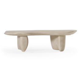 Slone - Modern Beige Concrete Coffee Table
