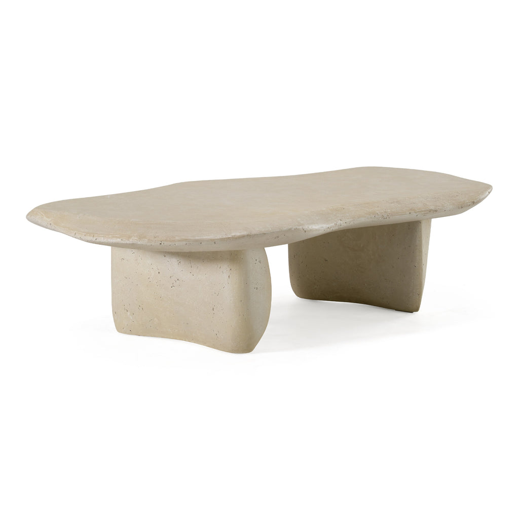 Slone - Modern Beige Fiberform Coffee Table