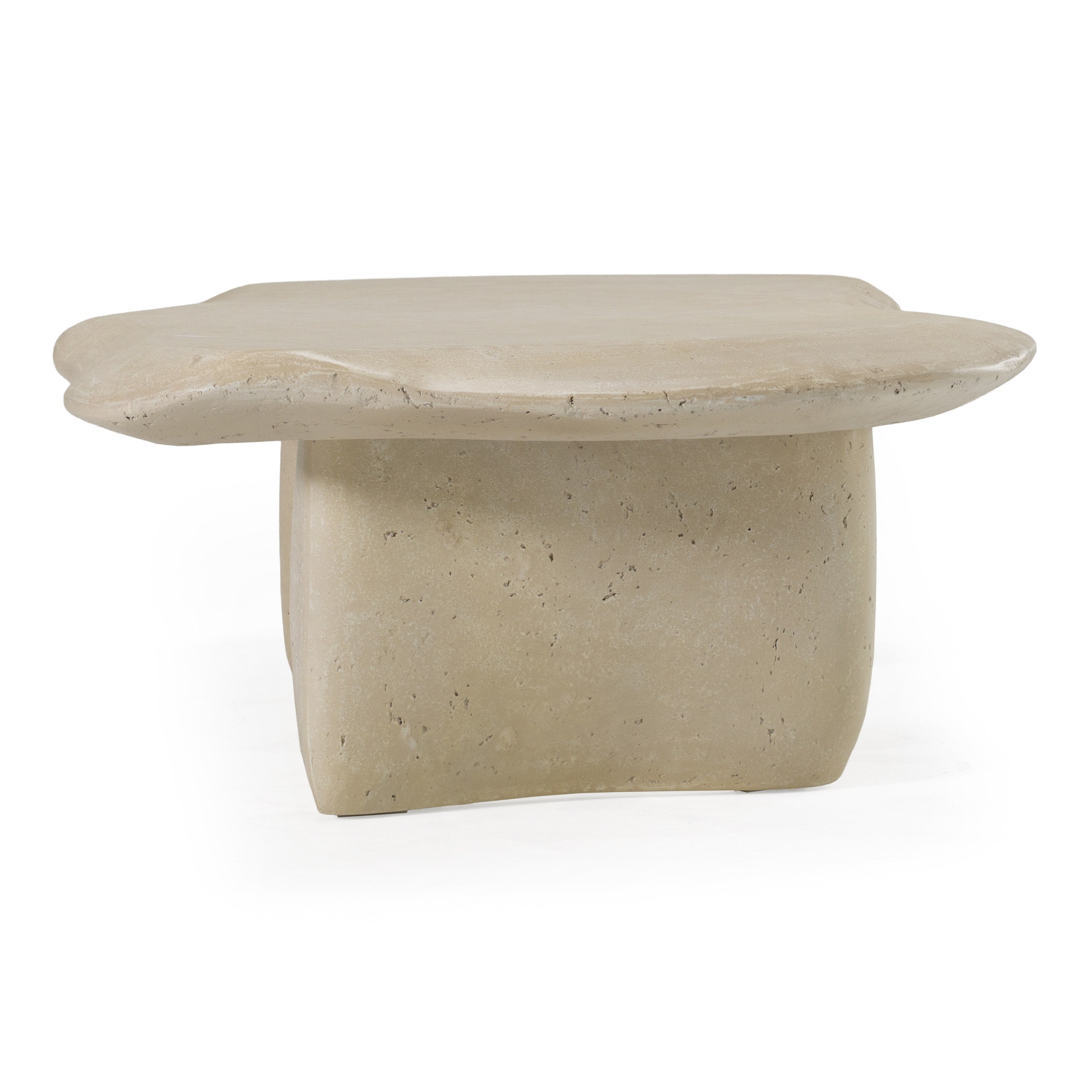Slone - Modern Beige Fiberform Coffee Table