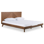 Soren - Modern Walnut Bed - Modern Walnut Bed
