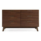 Soria Mid-Century Walnut Dresser
