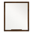 Soria Mid-Century Walnut Mirror