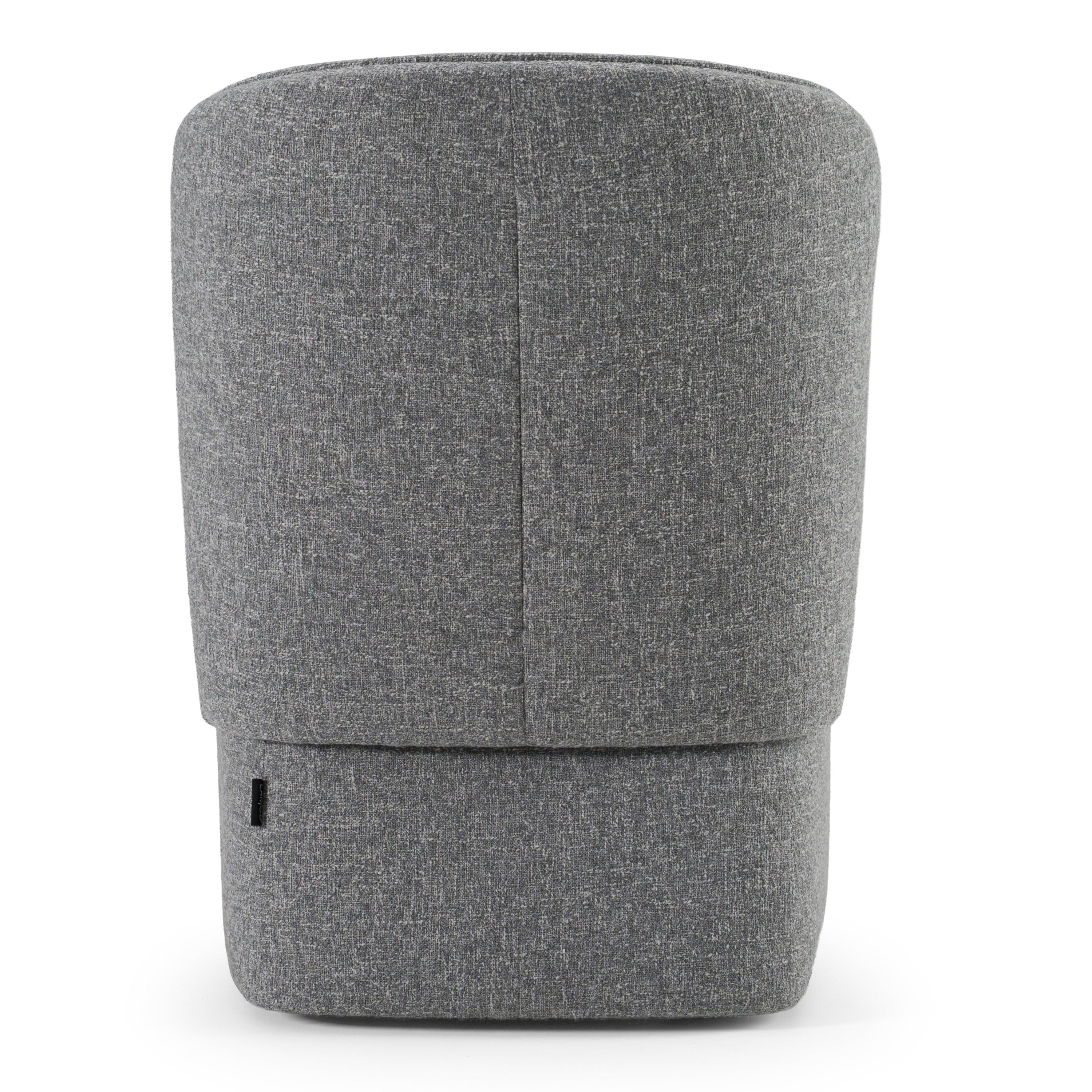 Souza - Modern Grey Fabric Swivel Dining Chair
