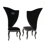 Sovereign - Transitional Black Fabric Chair (Set of 2)