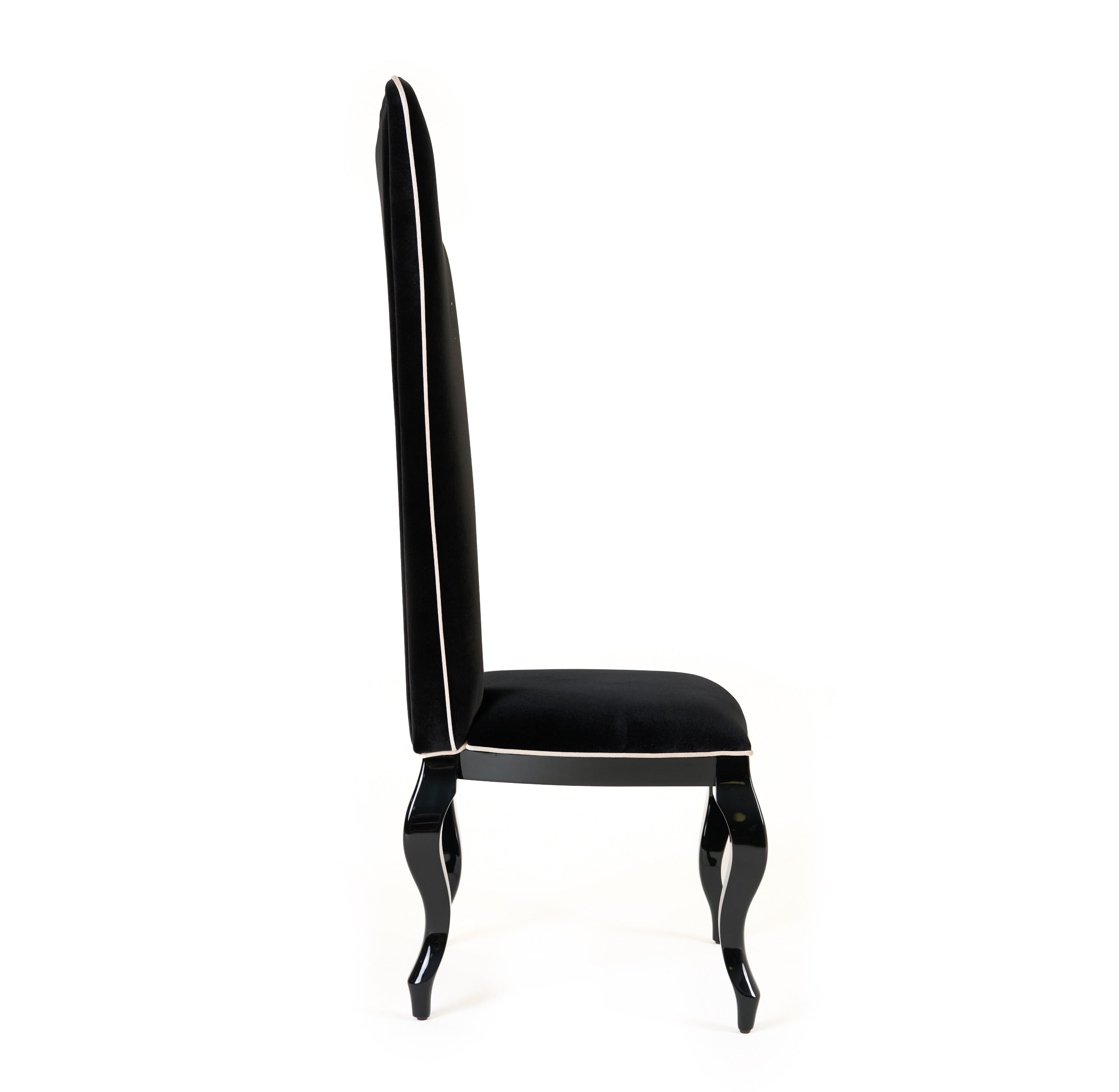 Sovereign - Transitional Black Fabric Chair (Set of 2)