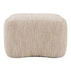 Spiro - Modern Beige Fabric Ottoman