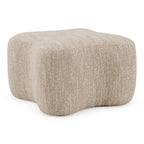 Spiro - Modern Beige Fabric Ottoman