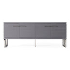 Splendor - Grey High Gloss Slatted Buffet