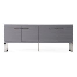 Splendor - Grey High Gloss Slatted Buffet