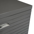Splendor - Grey High Gloss Slatted Dresser