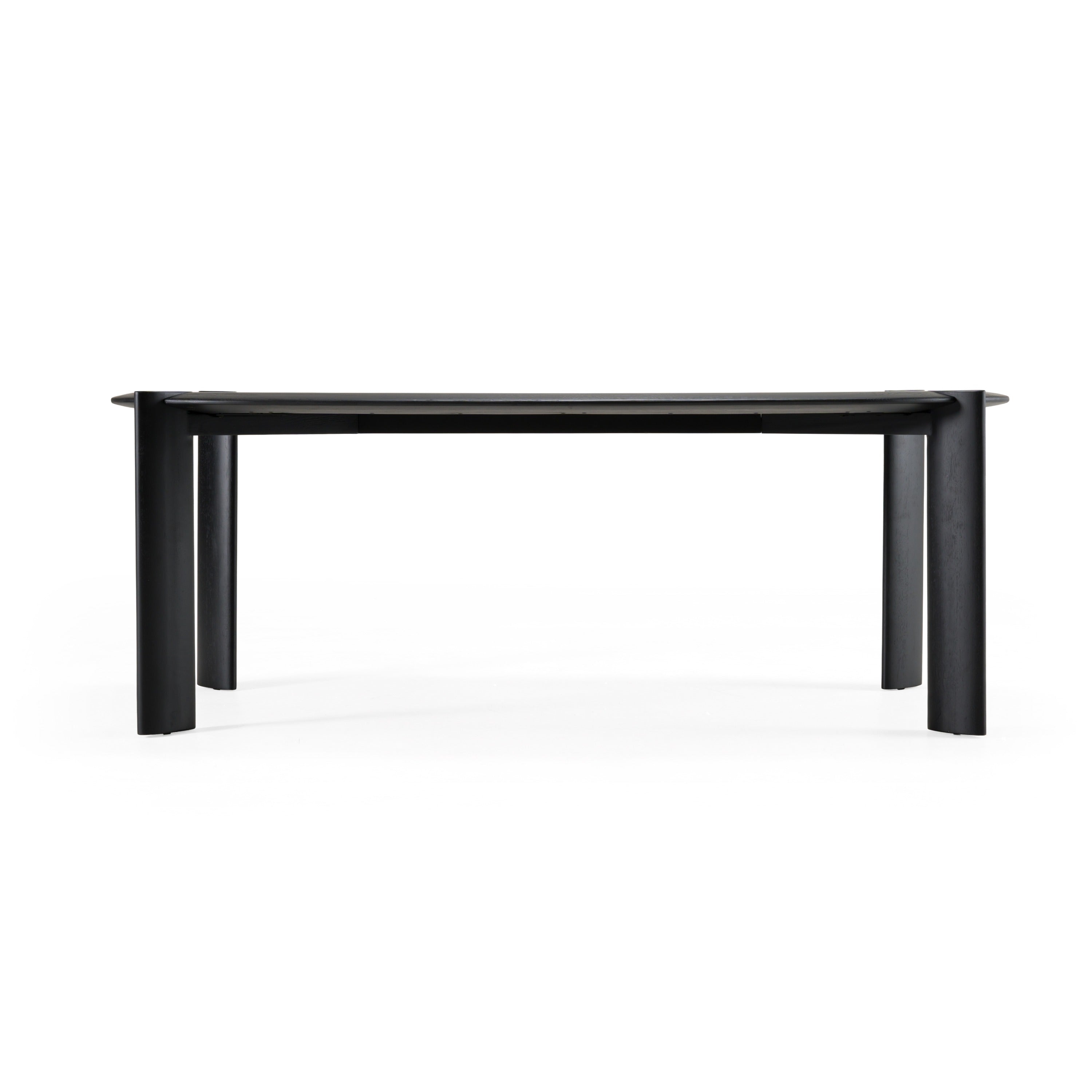 Steven - Modern Black Oval Dining Table