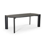 Steven - Modern Black Oval Dining Table