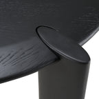 Steven - Modern Black Oval Dining Table