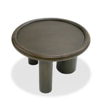 Strauss - Contemporary Brown Ash Round Nesting Table Set