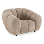 Suki - Modern Taupe Fabric Lounge Chair