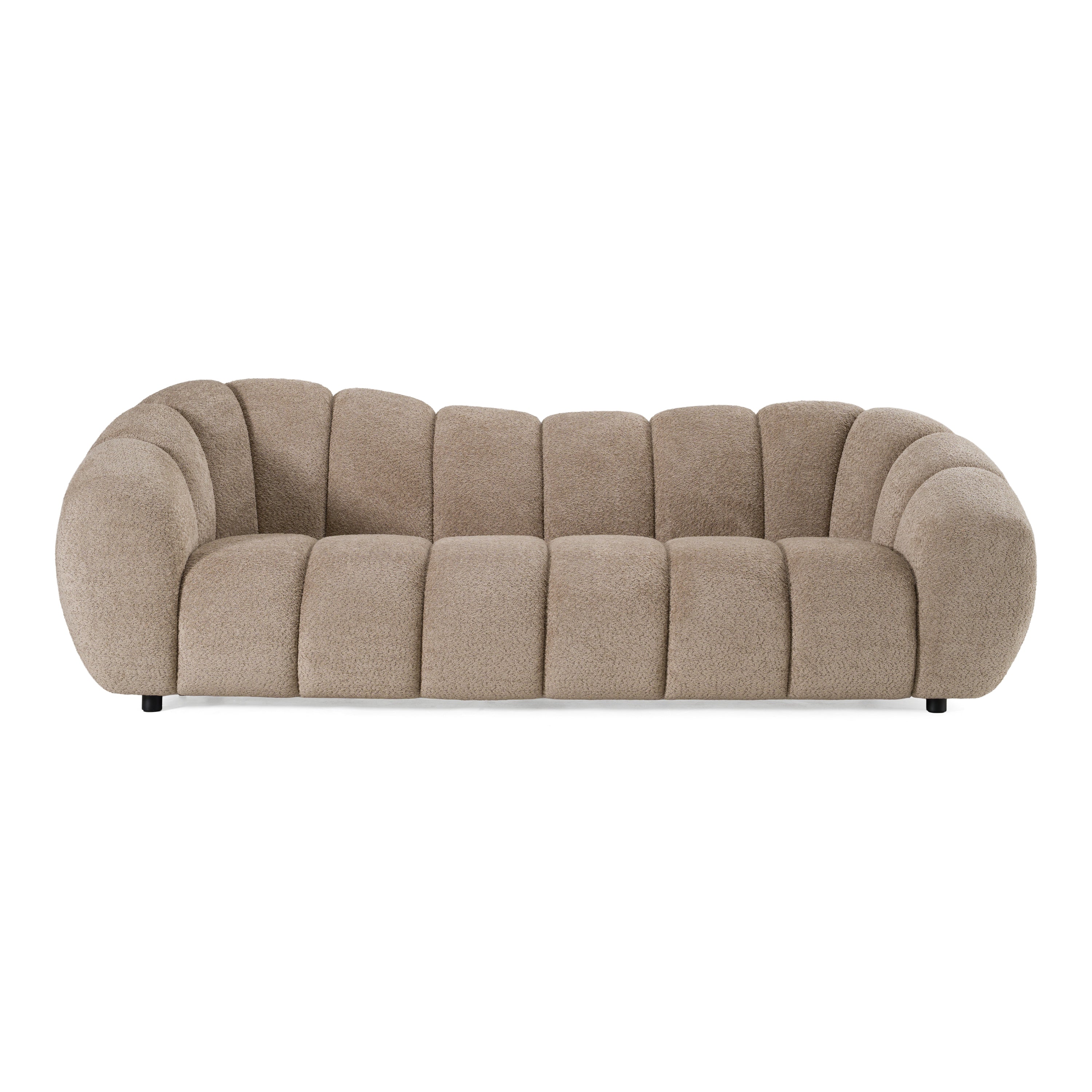 Suki - Modern Taupe Fabric Sofa