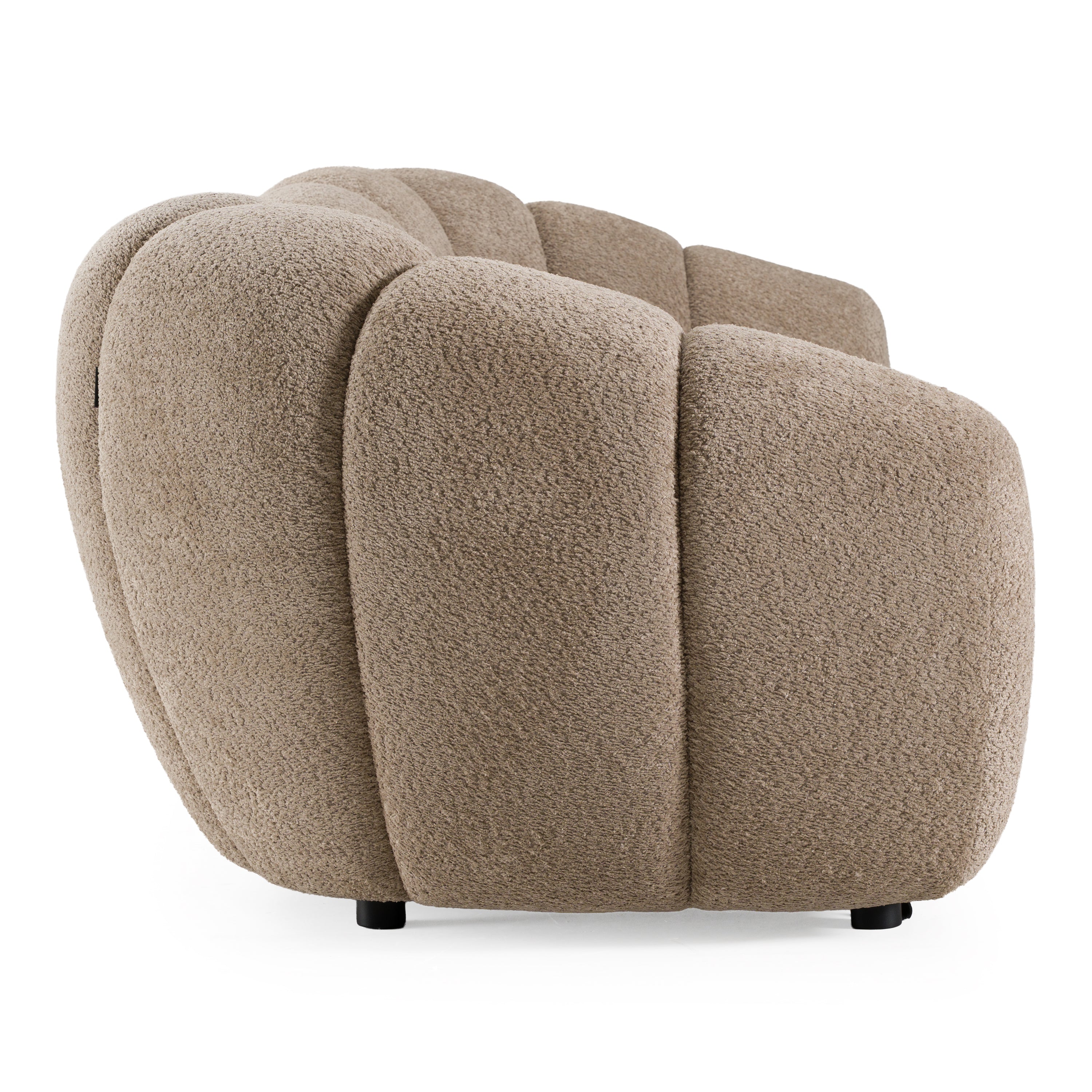 Suki - Modern Taupe Fabric Sofa