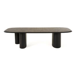Summit - Modern 118" Black Ash Dining Table