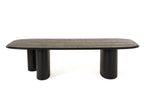 Summit - Modern 118" Black Ash Dining Table