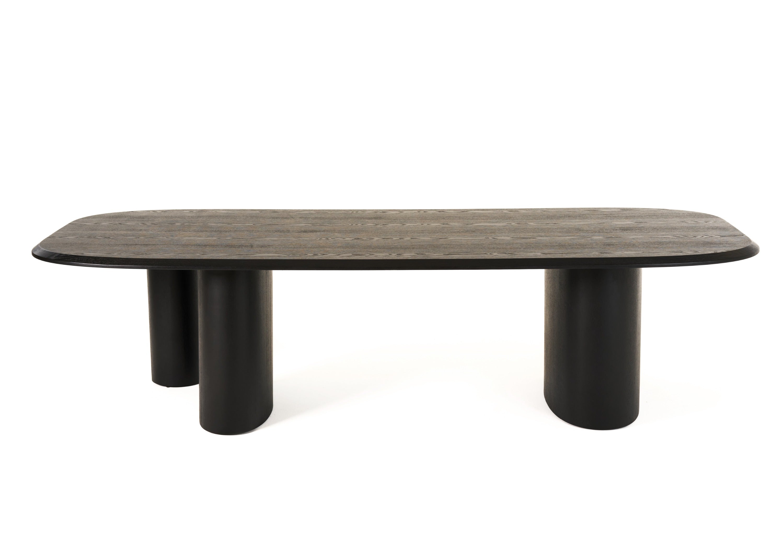 Summit - Modern 118" Black Ash Dining Table