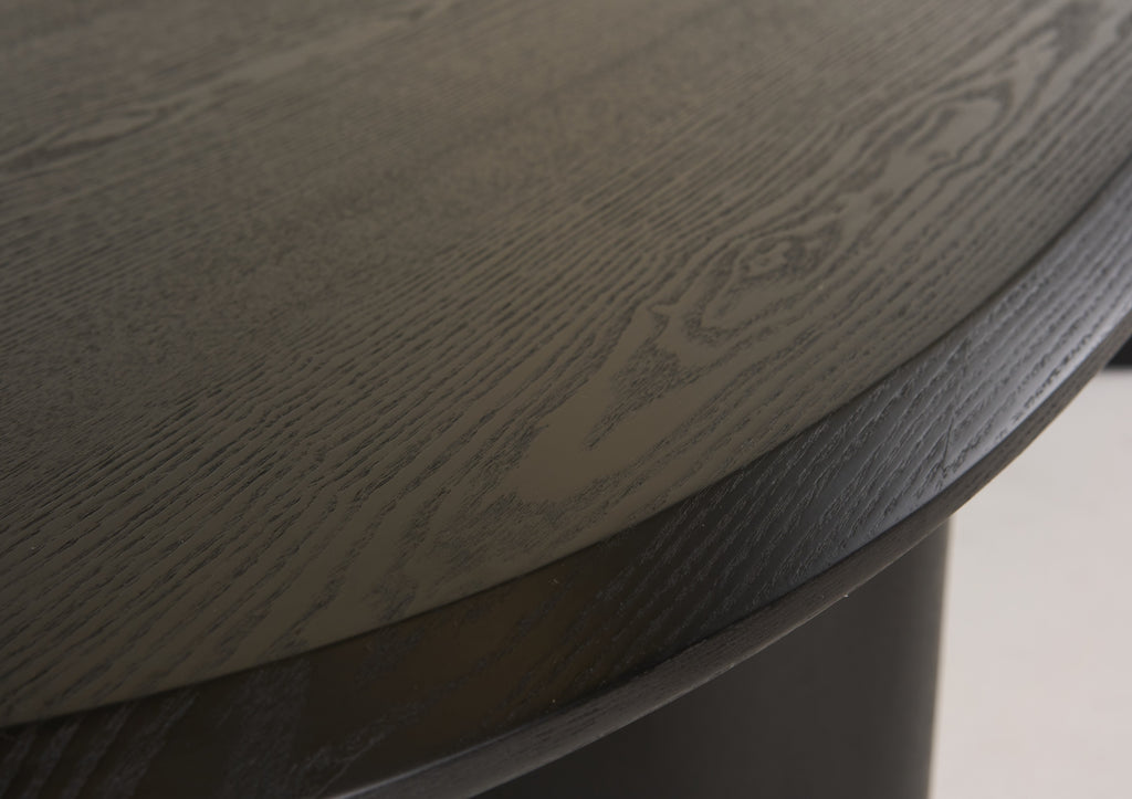 Summit - Modern 118" Black Ash Dining Table