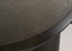 Summit - Modern 118" Black Ash Dining Table