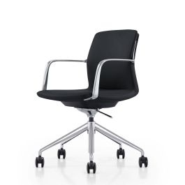 Sundar - Modern Black Mid Back Conference Office Chair