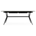Suzie - Modern Ceramic + Black Ash Extendable Dining Table