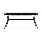 Suzie - Modern Ceramic + Black Ash Extendable Dining Table