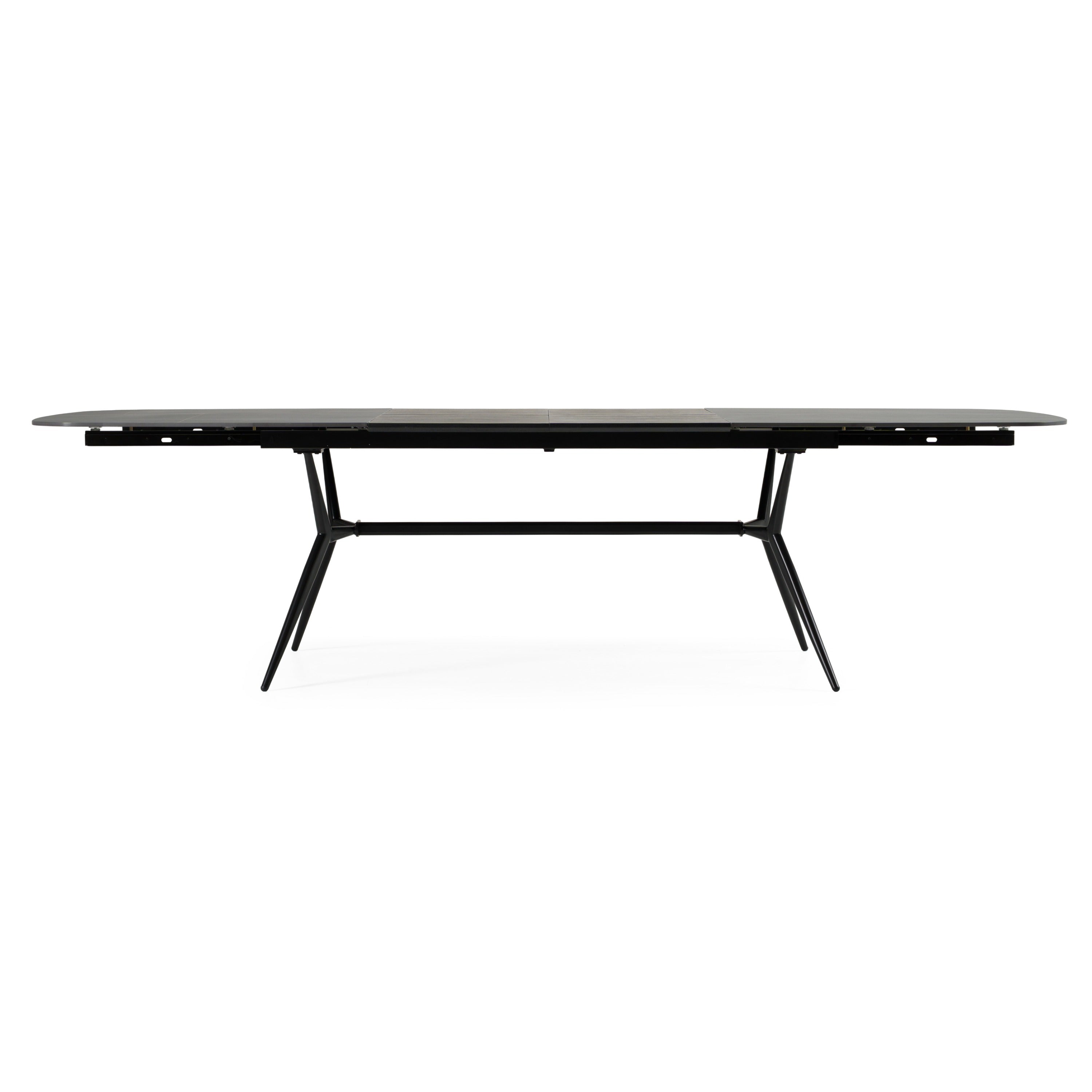 Suzie - Modern Ceramic + Black Ash Extendable Dining Table