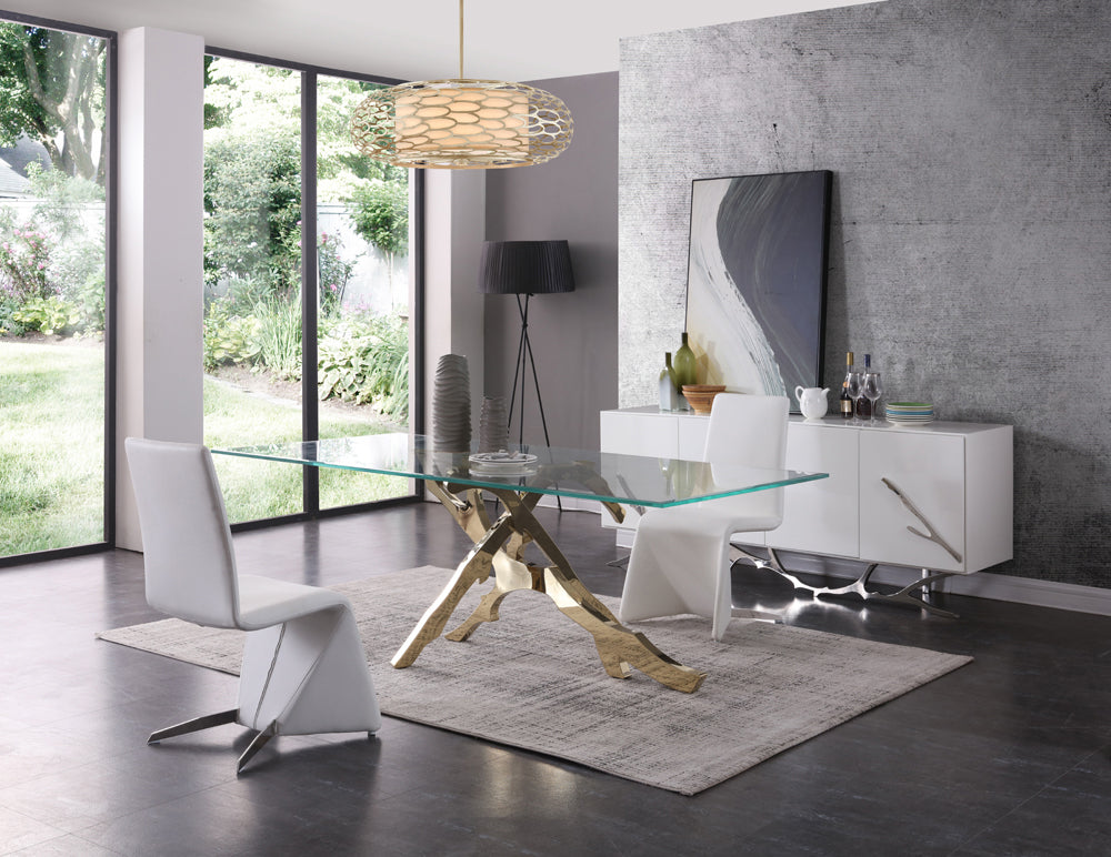 Legend Modern Glass Dining Table