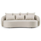 Tabarca - Outdoor Beige Fabric 3 Seat Sofa