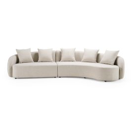 Tabarca - Outdoor Beige Fabric Sectional Sofa