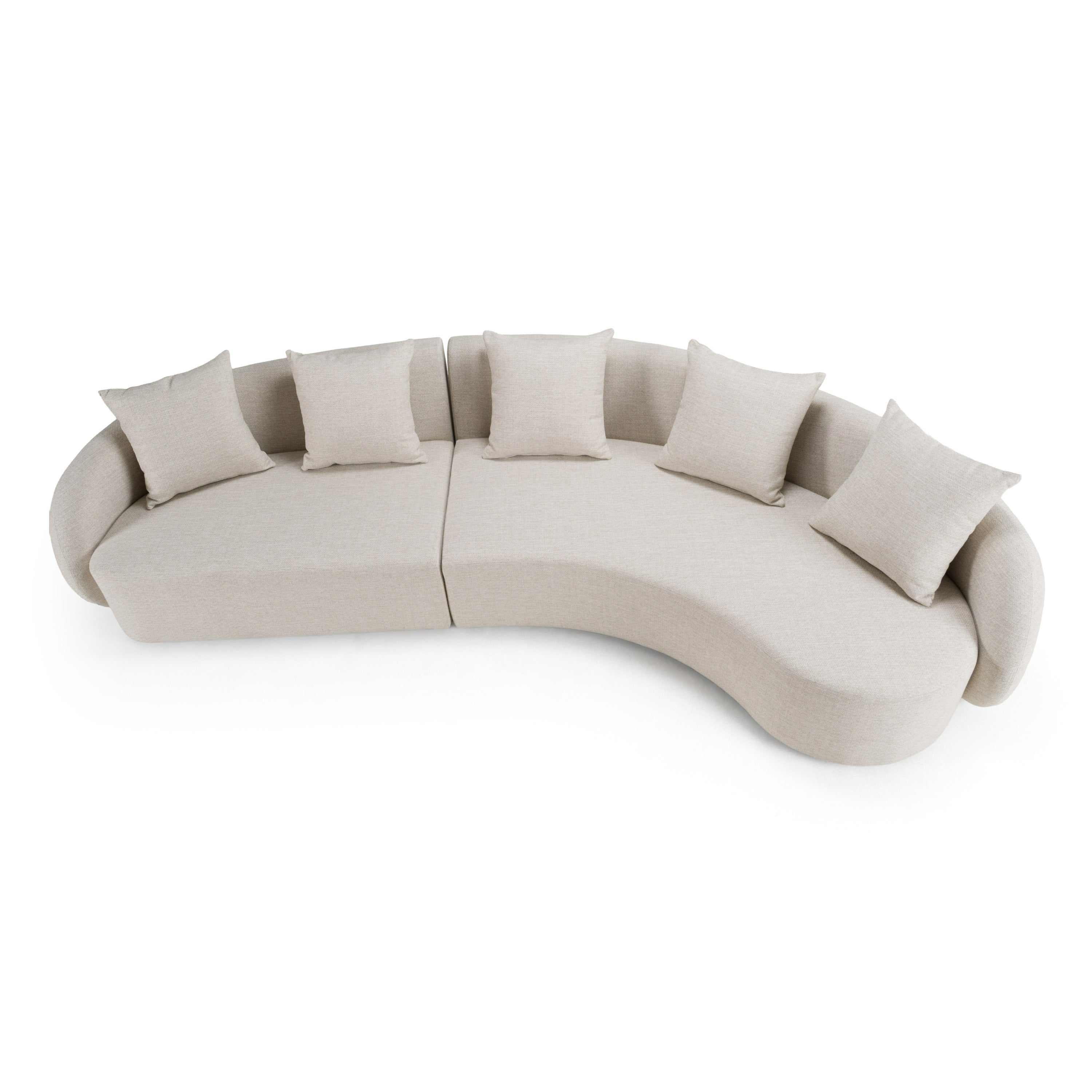 Tabarca - Outdoor Beige Fabric Sectional Sofa