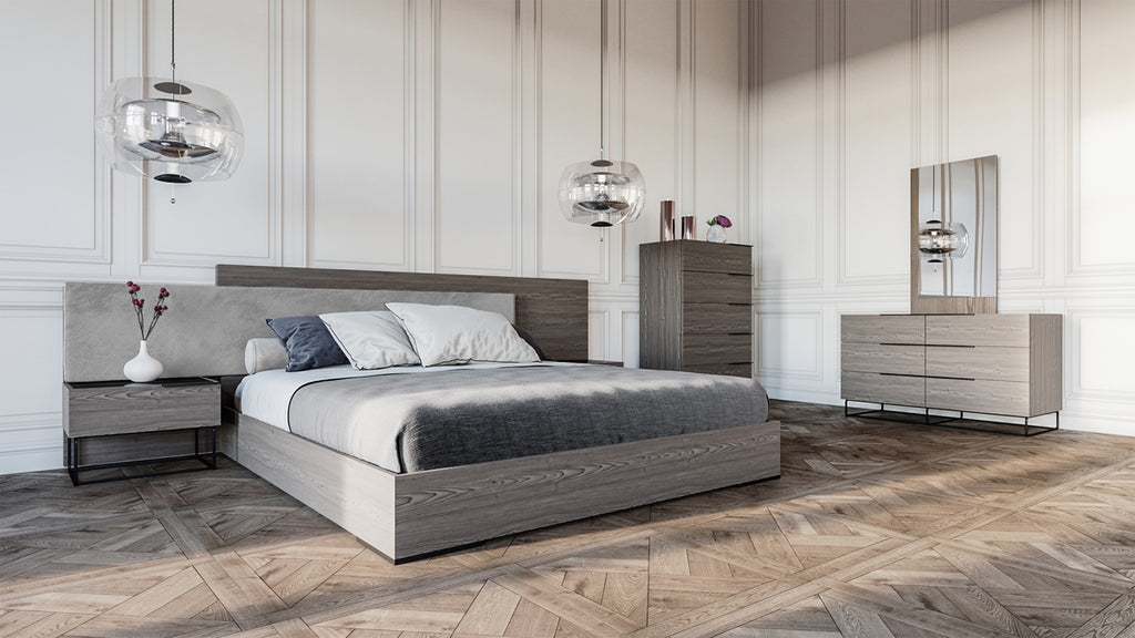 Enzo Italian Modern Grey Oak Dresser