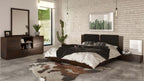 Fantasia - Contemporary Dark Walnut Mirror
