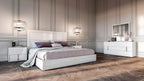 "Full Size" Nicla Italian Modern White Bed