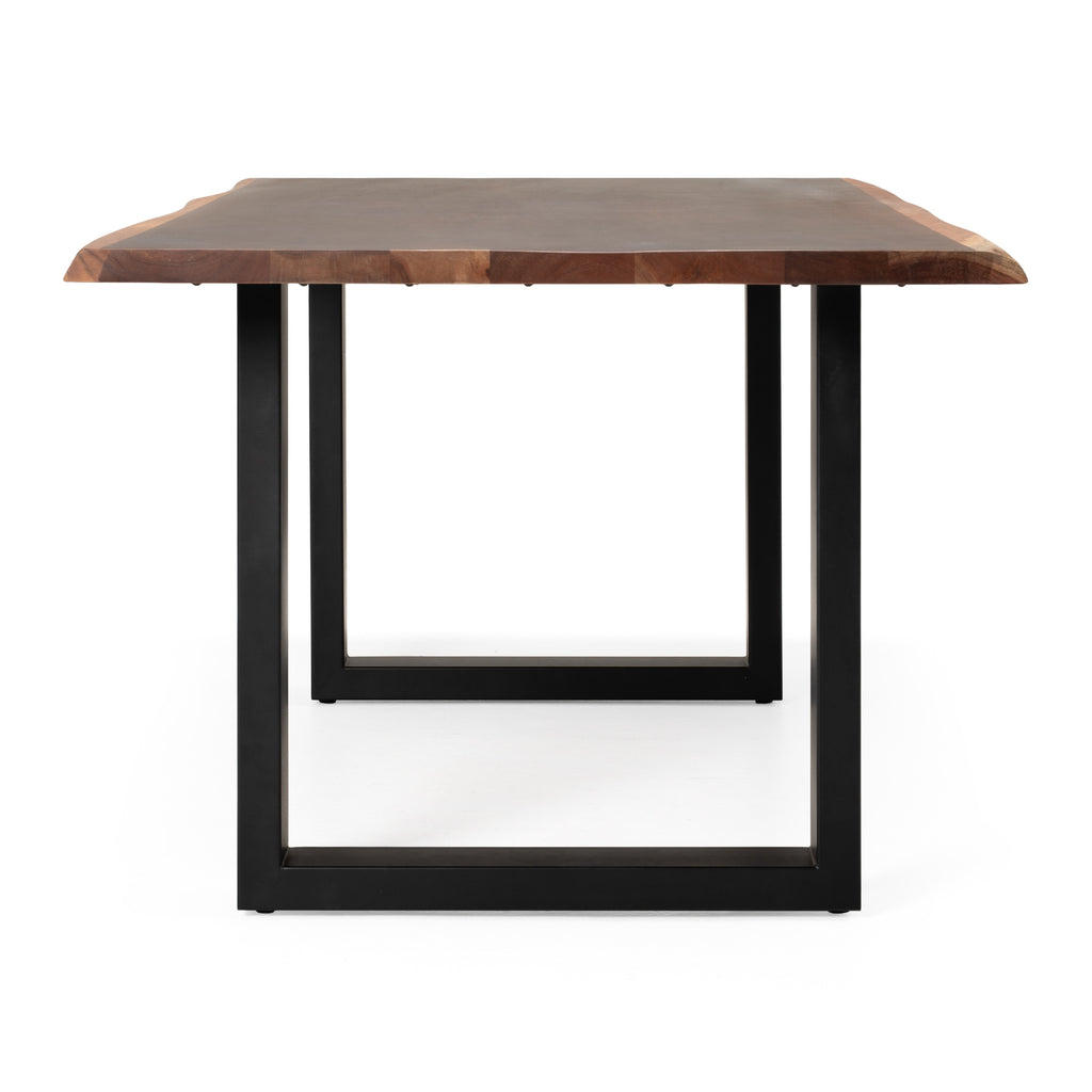 Taylor Modern Live Edge Wood Rectangular Dining Table