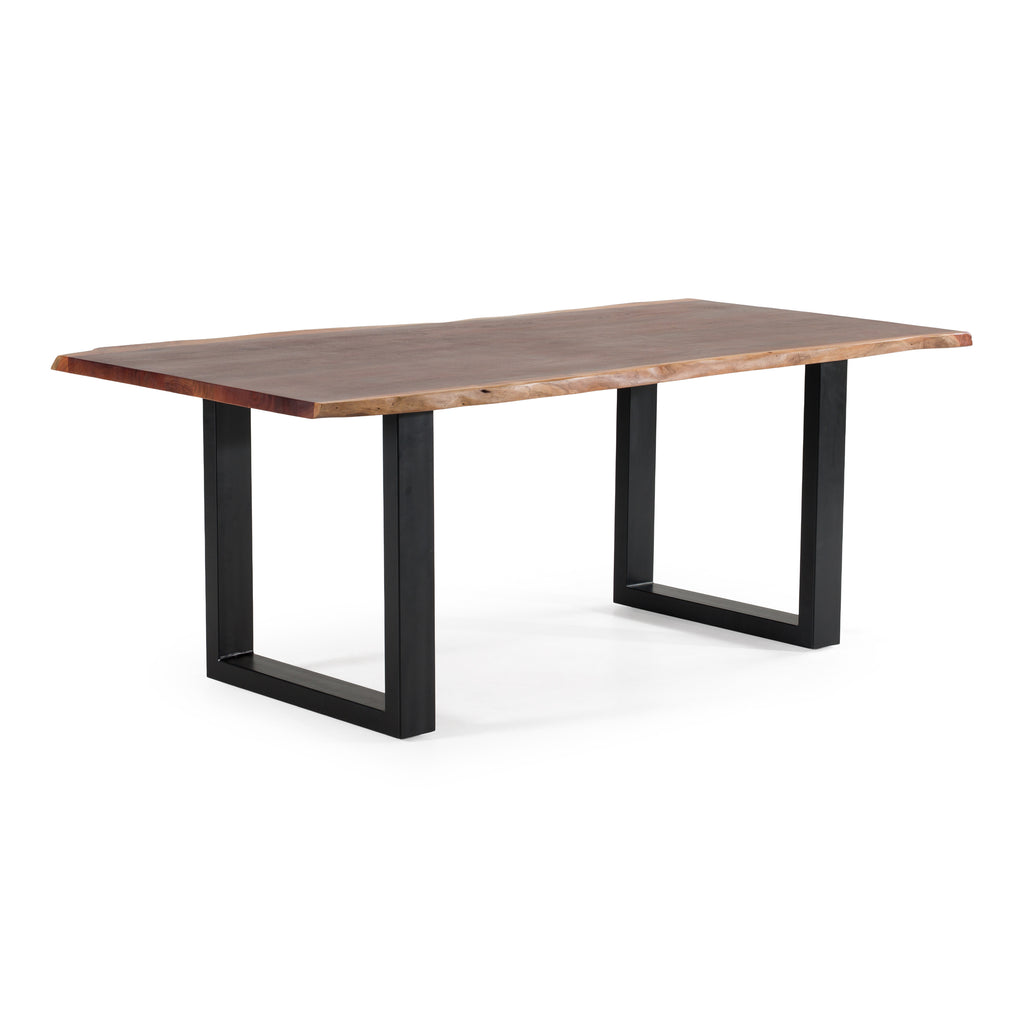 Taylor Modern Live Edge Wood Rectangular Dining Table