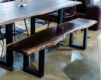 Taylor - Large 87" Modern Live Edge Wood Dining Bench