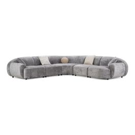 Terra - Modern Grey Fabric Sectional Sofa