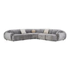 Terra - Modern Grey Fabric Sectional Sofa