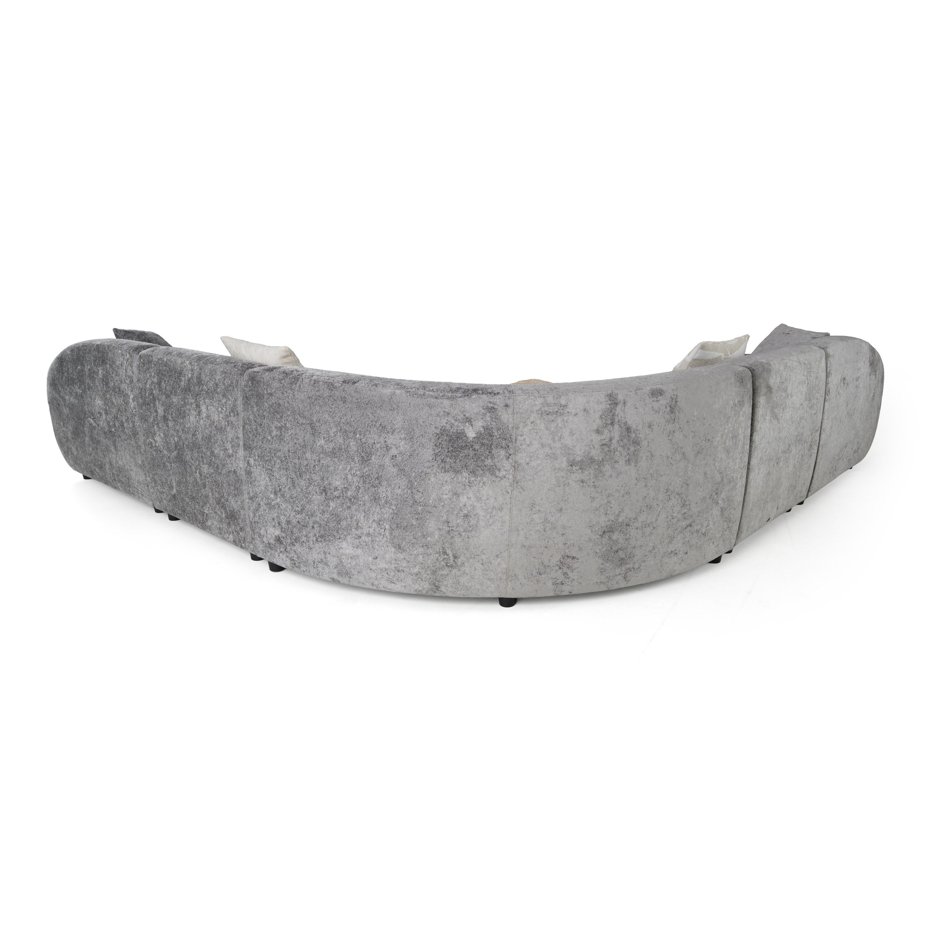 Terra - Modern Grey Fabric Sectional Sofa