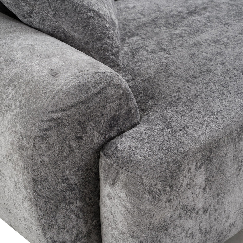 Terra - Modern Grey Fabric Sectional Sofa