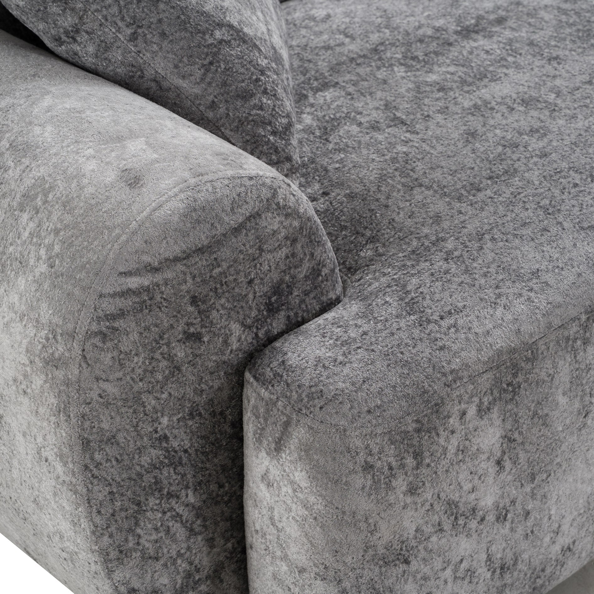 Terra - Modern Grey Fabric Sectional Sofa