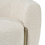 Thrive - Modern Beige Fabric + Antique Brass Sofa